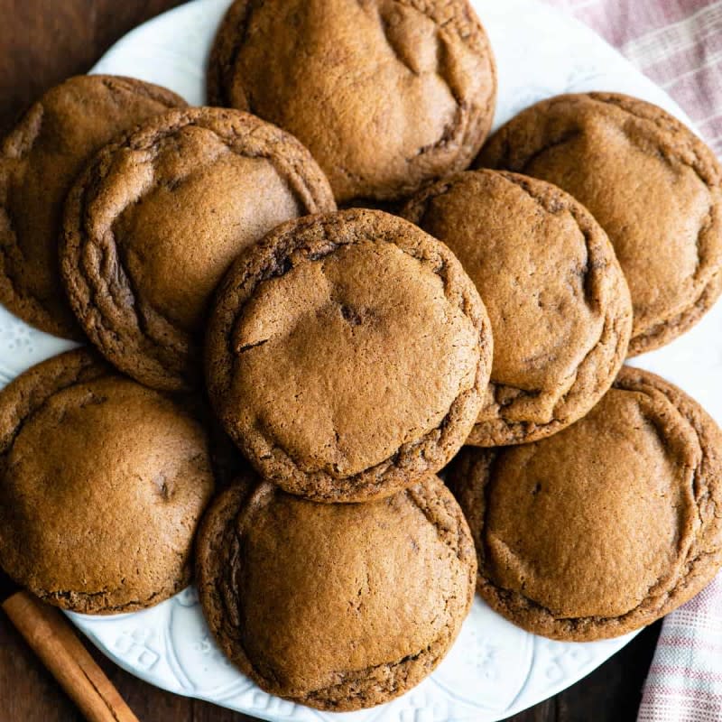 <p>Joy Food Sunshine</p><p>These soft gingerbread cookies are so easy to make - no rolling or cutting-out necessary to enjoy this rich & nostalgic gingerbread recipe!</p><p><strong>Get the recipe: <a href="https://joyfoodsunshine.com/soft-gingerbread-cookies/" rel="nofollow noopener" target="_blank" data-ylk="slk:Amazing Soft Gingerbread Cookies;elm:context_link;itc:0;sec:content-canvas" class="link rapid-noclick-resp">Amazing Soft Gingerbread Cookies</a></strong></p>