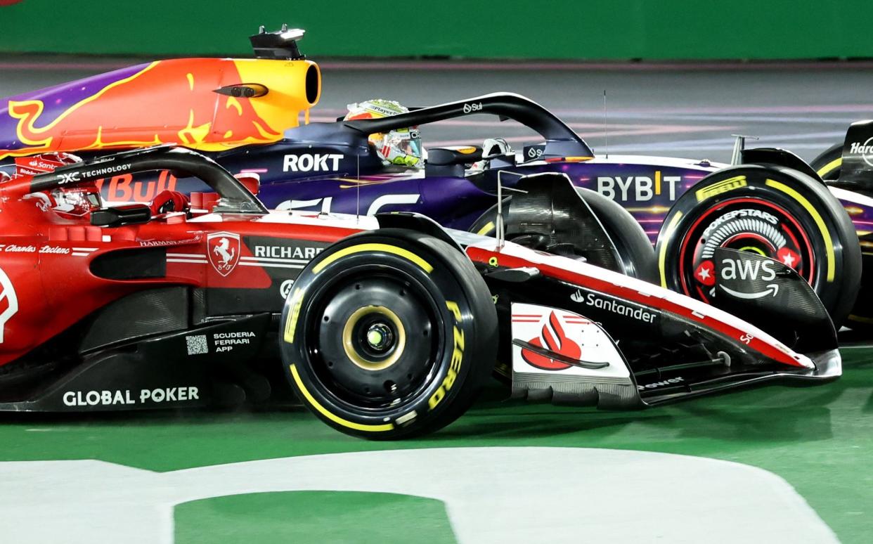 Verstappen and Leclerc clash