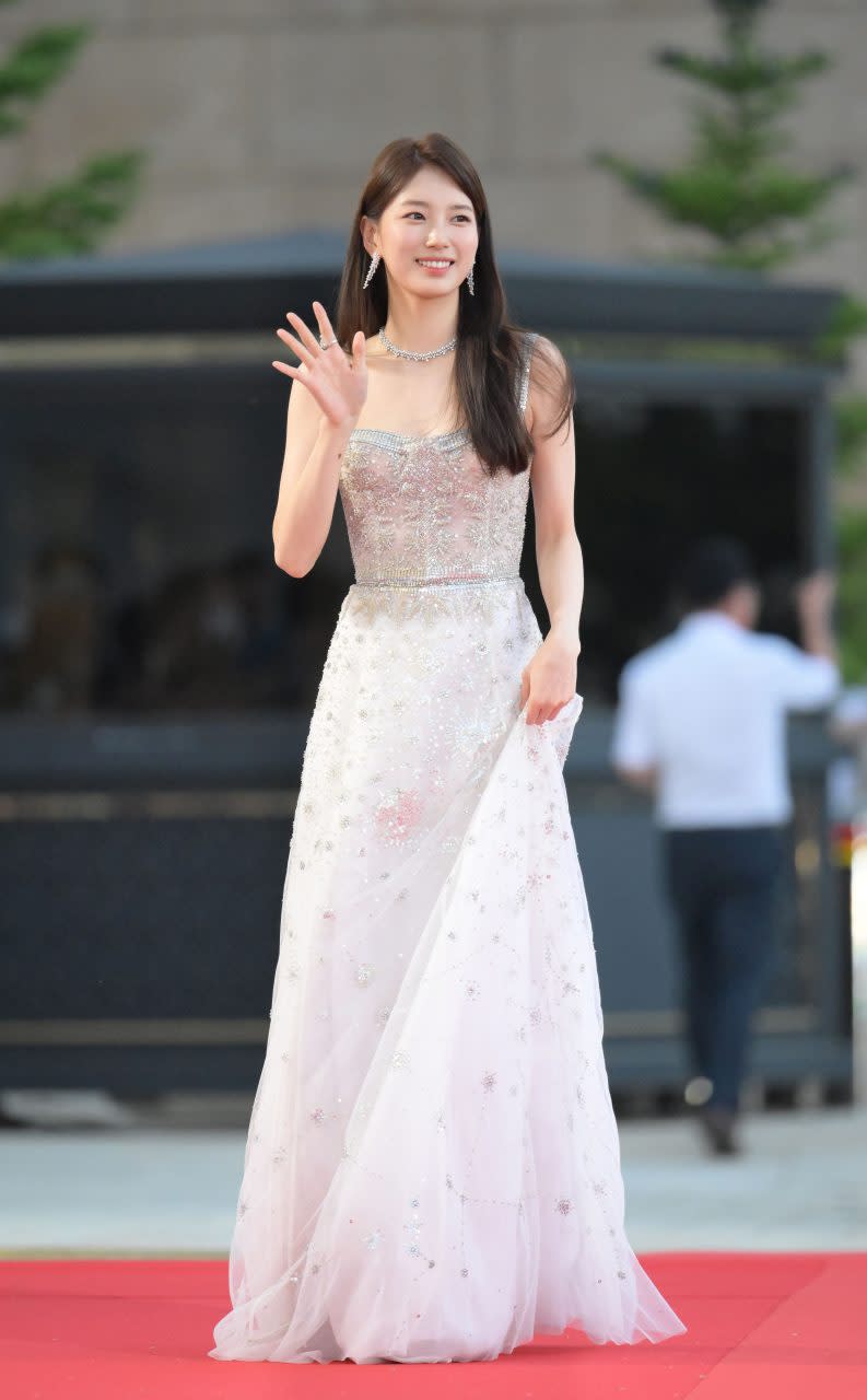 INCHEON, SOUTH KOREA - JULY 19: South Korean actress and singer Suzy attends the 2nd Blue Dragon Series Awards at Paradise City Hotel on July 19, 2023 in Incheon, South Korea. (Photo by The Chosunilbo JNS/Imazins via Getty Images)