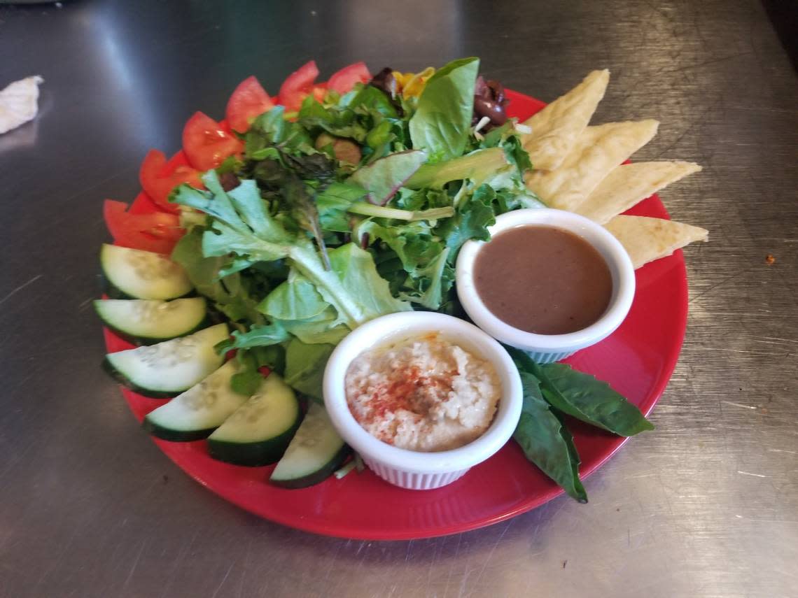 A Mediterranean salad at the High Note Cafe. The restaurant in Downtown Boise went vegan this year.