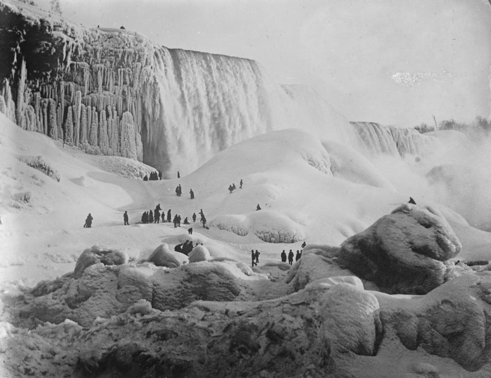 Niagara Falls while it was frozen