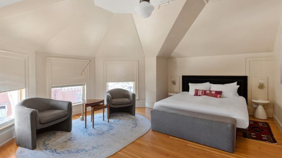 Guest rooms at The Francis feature modern styling in a Victorian property on the National Park Service's Registry of Historic Places.<p>Courtesy image</p>