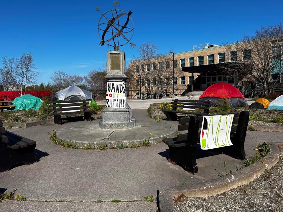 Organized by MUN Students for Palestine, the encampment has been on Memorial University's campus since May 21. 