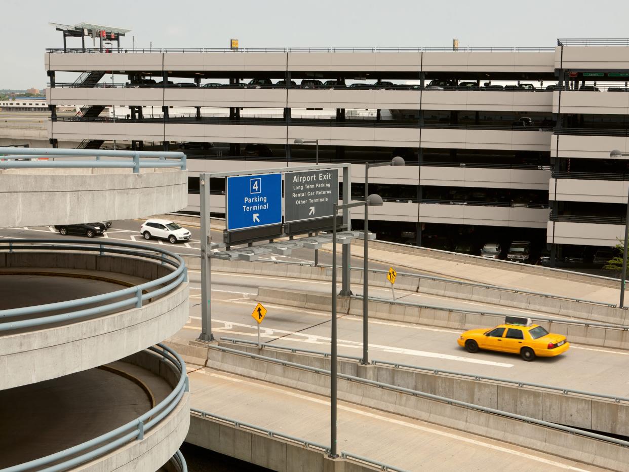 The parking Ramp and access highway at John F. Kennedy International Airport.