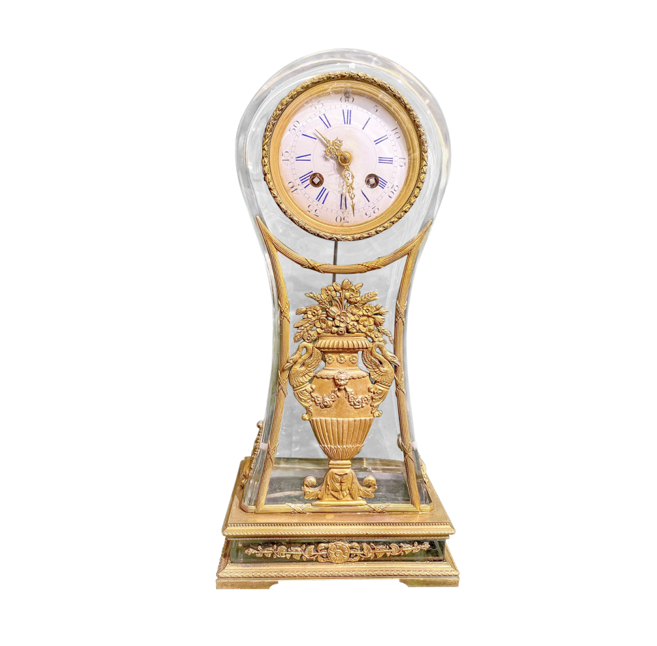 <p><a href="https://www.sothebys.com/en/buy/_antique-french-empire-style-gilt-bronze-and-crystal-mantel-clock-0a5a" rel="nofollow noopener" target="_blank" data-ylk="slk:Shop Now;elm:context_link;itc:0;sec:content-canvas" class="link ">Shop Now</a></p><p>French Empire Style Gilt Bronze and Crystal Mantel Clock</p><p>$7500.00</p><p>sothebys.com</p>