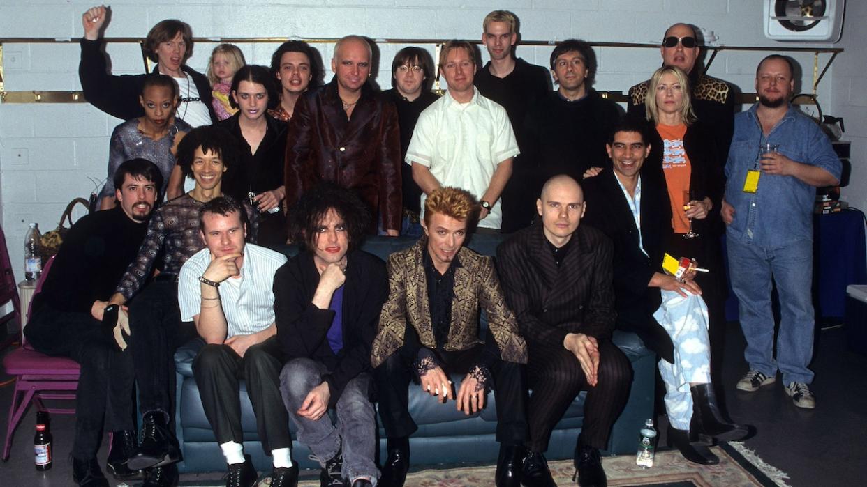  Bowie's 50th birthday bash in 1997. 