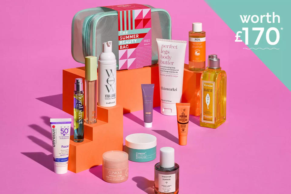 This year the Summer Beauty Bag is worth a whopping £170. (Marks & Spencer)