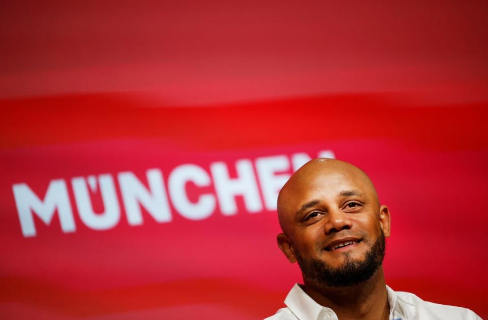 Bayern Munich unveiled Vincent Kompany at the Allianz Arena (Getty Images)