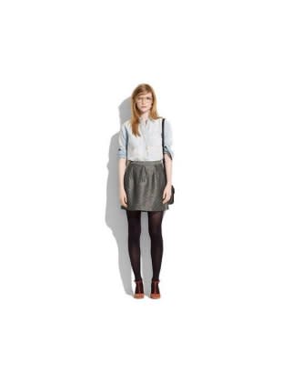 <div class="caption-credit"> Photo by: Courtesy of madewell.com</div><b>Myth: Don't wear a miniskirt after the age of 30.</b> <br> <br> Debunked: If you've got great legs, wear a miniskirt. Just make sure it hits below your fingertips when your arms are at your side. No crotch shots, please. <br> <br> <i>metallic skirt, madewell.com</i>