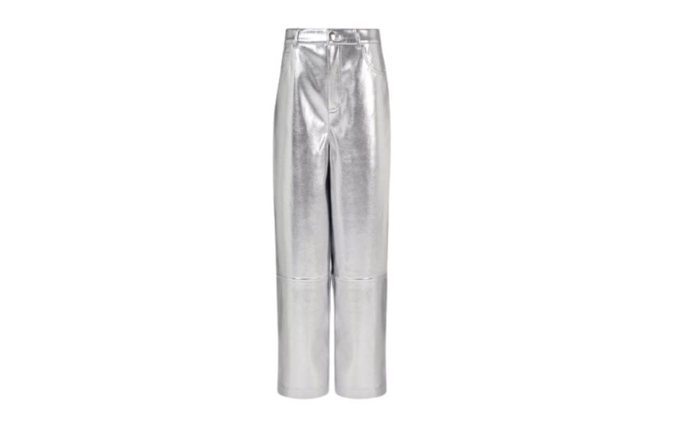 silver trousers