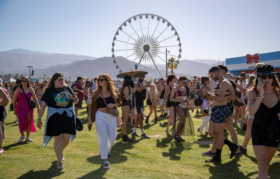 Coachella crowds in 2022