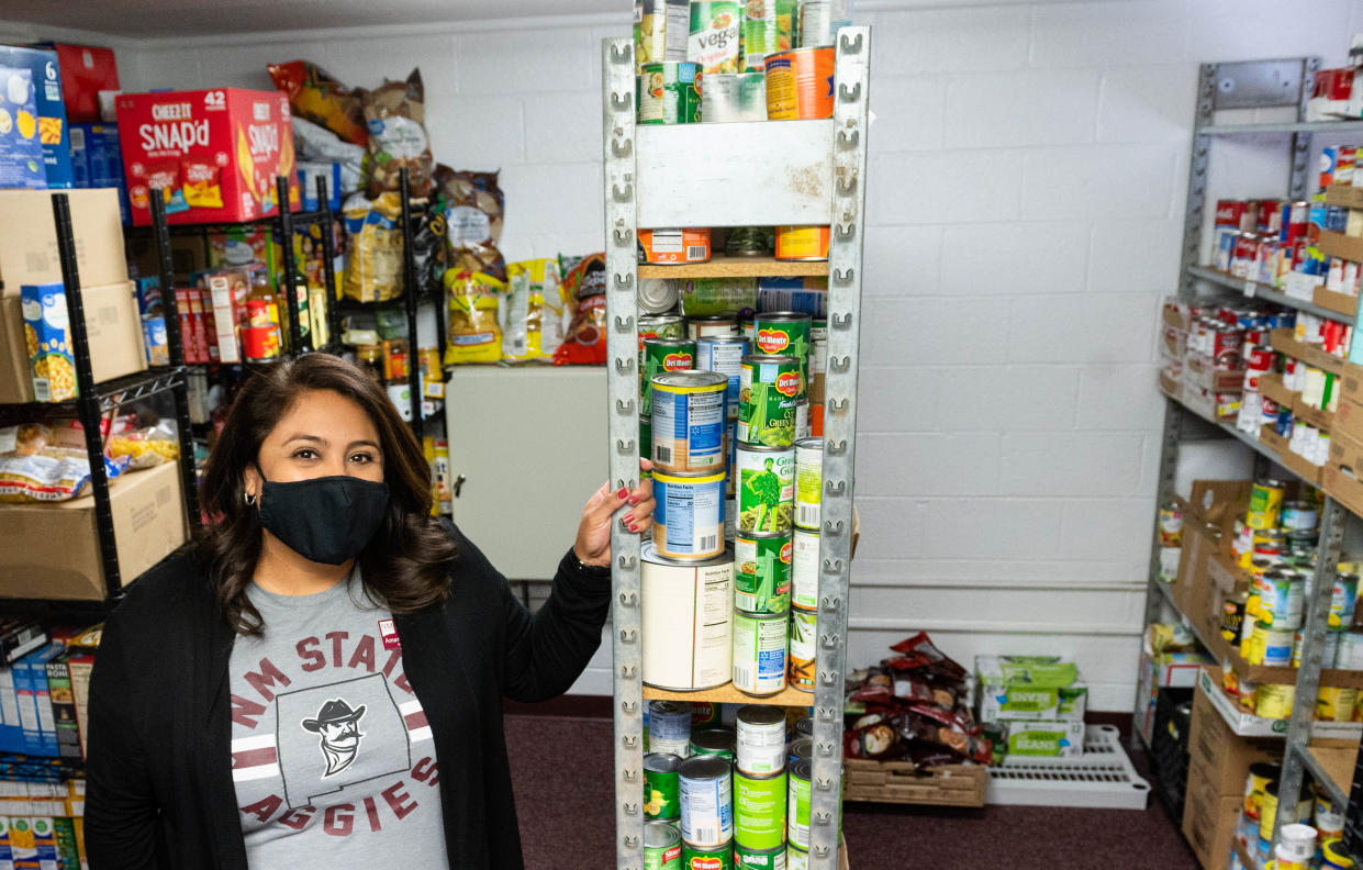 Amanda Nunez, program specialist in social services in the Aggie Cupboard.