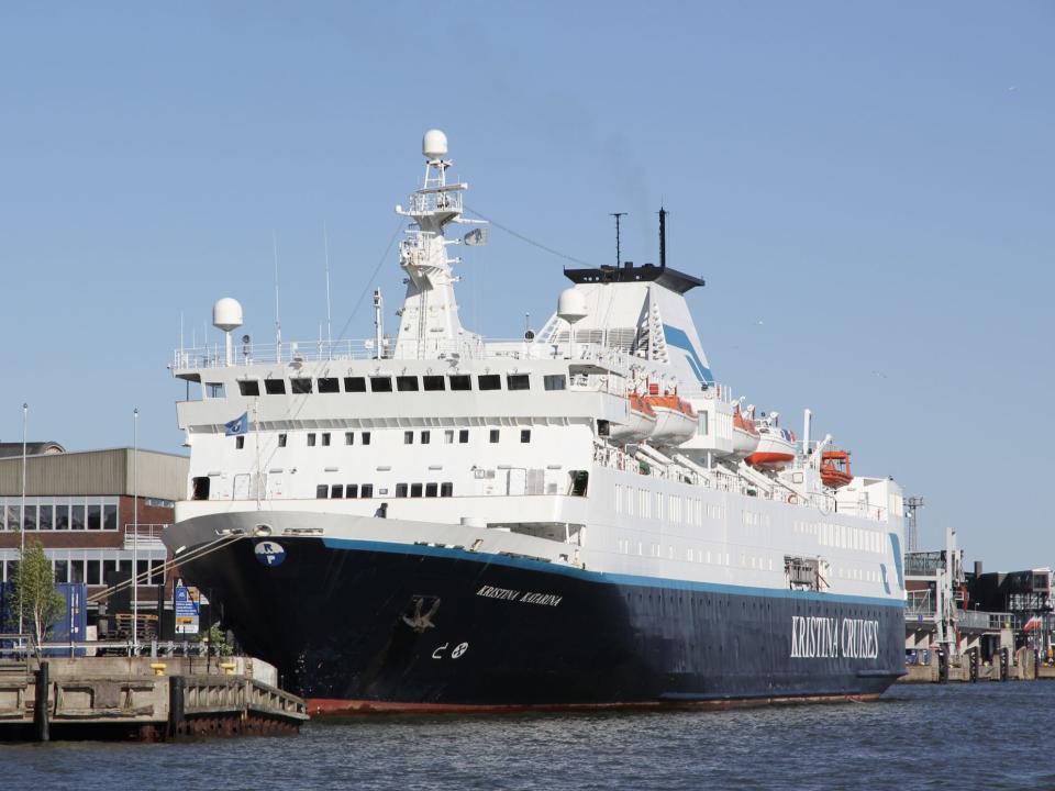 The Ocean Endeavour in Helsinki when it was still named the Kristina Katarina.