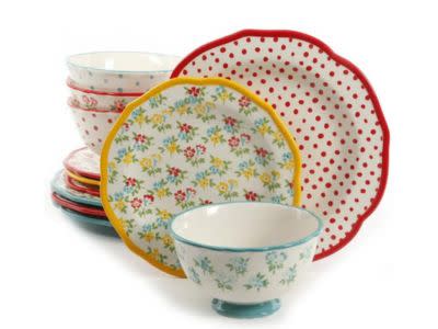 Pioneer Woman Polka Dot Kitchen Utensil Sets