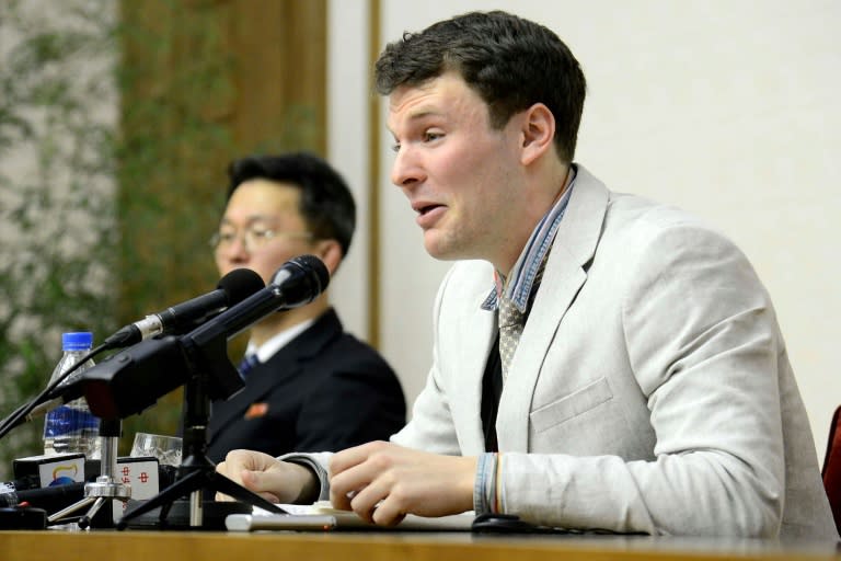 North Korea sentenced Otto Frederick Warmbier to 15 years hard labour after the US student admitted stealing a propaganda banner during a visit to Pyongyang