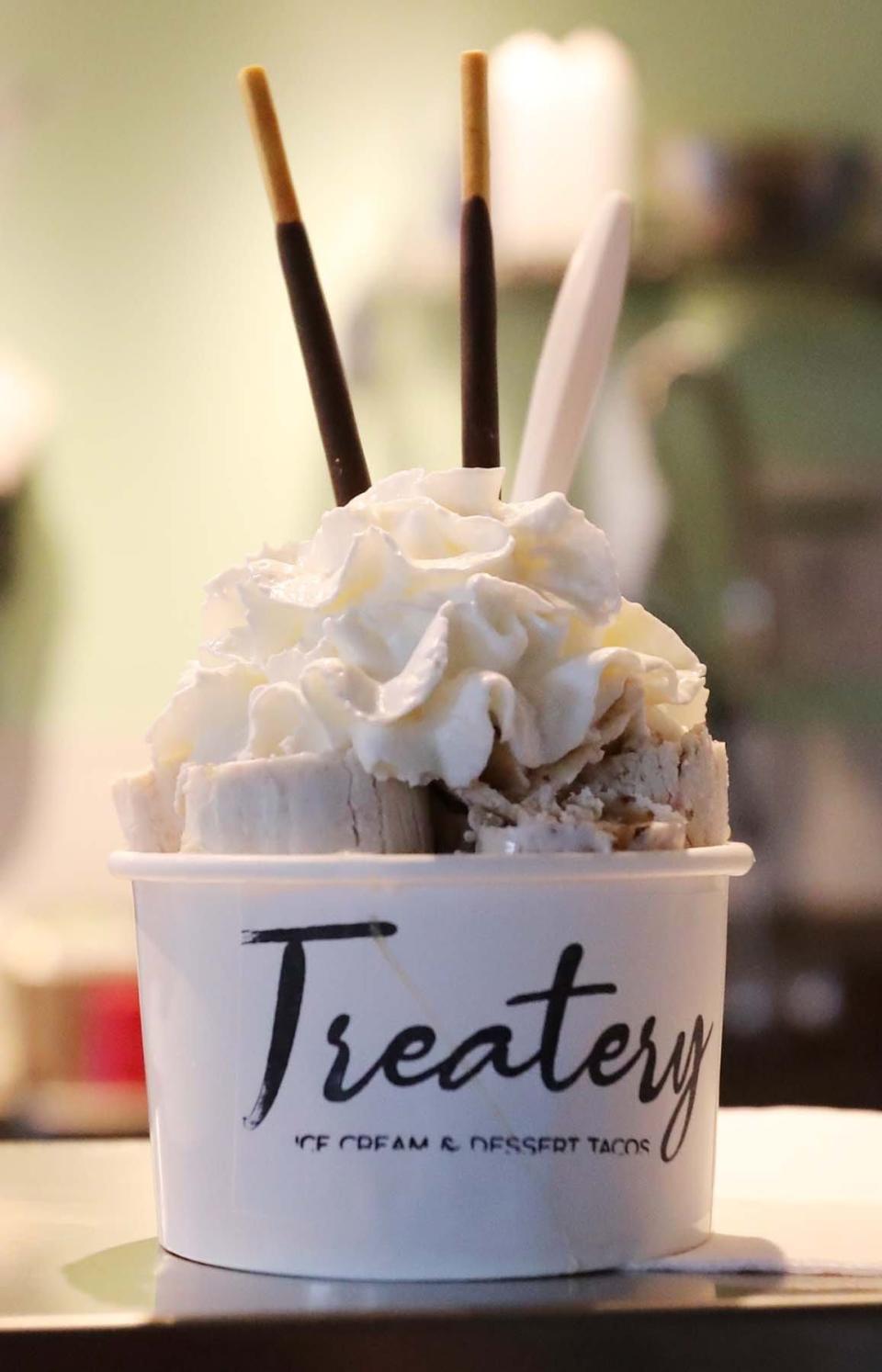 Get some rolled ice cream at the Treatery inside the Northside Marketplace in Akron. 