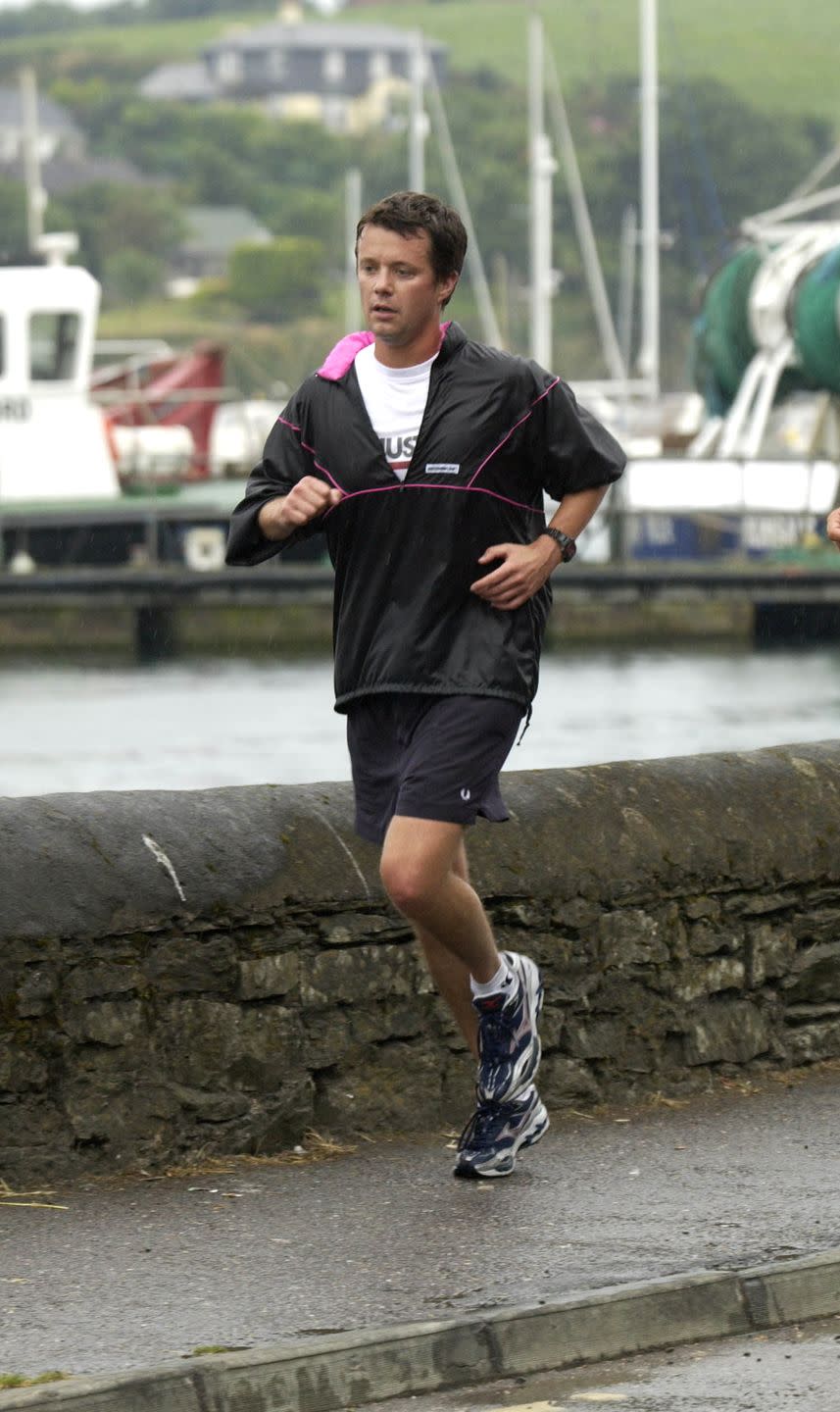 crown prince frederik of denmark jogging in ireland