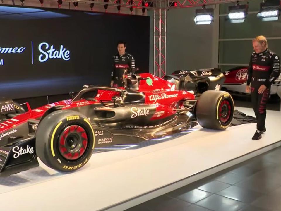 Valtteri Bottas and Zhou Guanyu were present at the launch event in Zurich (Alfa Romeo)