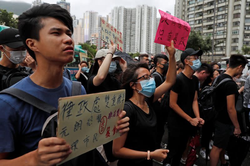 The Wider Image: On trial on riot charges, Hong Kong newlyweds prepared for life apart