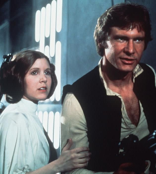 Carrie Fisher admits she'll 'always love' Harrison Ford. Source: Star Wars/Disney/LucasFilm.