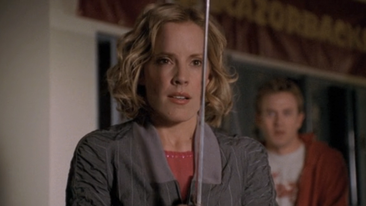  Emma Caulfield in the Buffy series finale. 