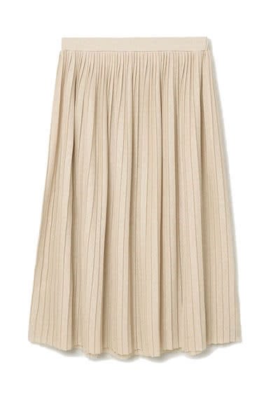 Mango pleated midi, $50