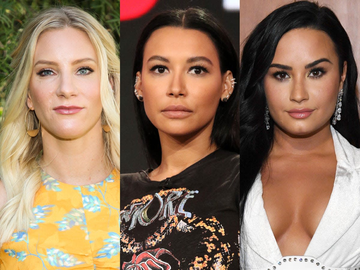 heather morris naya rivera demi lovato