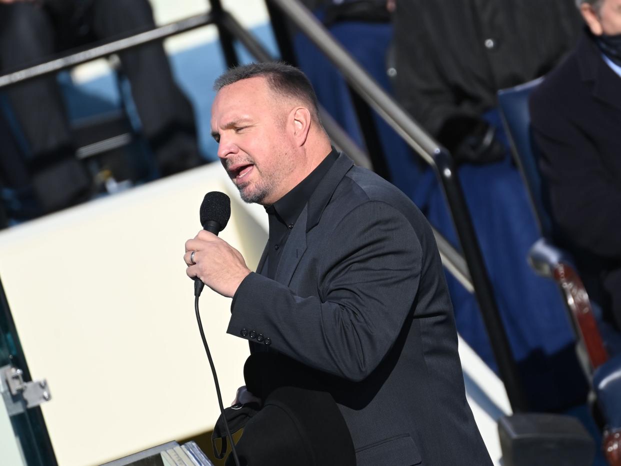 <p>Garth Brooks’s favorability rating drops after inauguration performance</p> (Getty Images)