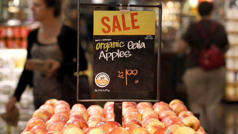 Whole Foods apples on sale