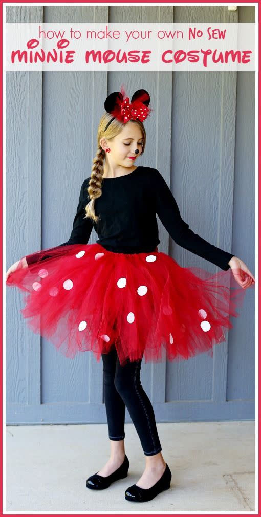 DIY Minnie Mouse Knee Patch Pants and Shirt - Girl Loves Glam