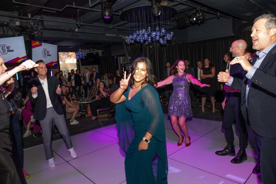 Jackie Perez, director, business development at Spectrum Reach, hits the dance floor.