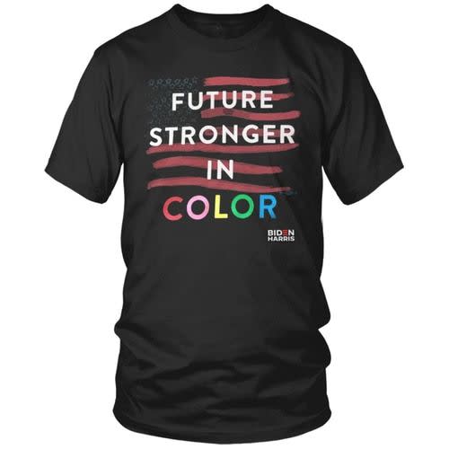 <p><strong>Prabal Gurung</strong></p><p>joebiden.com</p><p><strong>$40.00</strong></p><p><a href="https://store.joebiden.com/Prabal-Gurung-Future-Stronger-In-Color-Tee/" rel="nofollow noopener" target="_blank" data-ylk="slk:Shop Now;elm:context_link;itc:0;sec:content-canvas" class="link ">Shop Now</a></p>