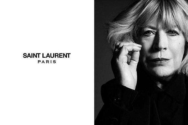 Marianne Faithfull stars in Saint Laurent campaign.