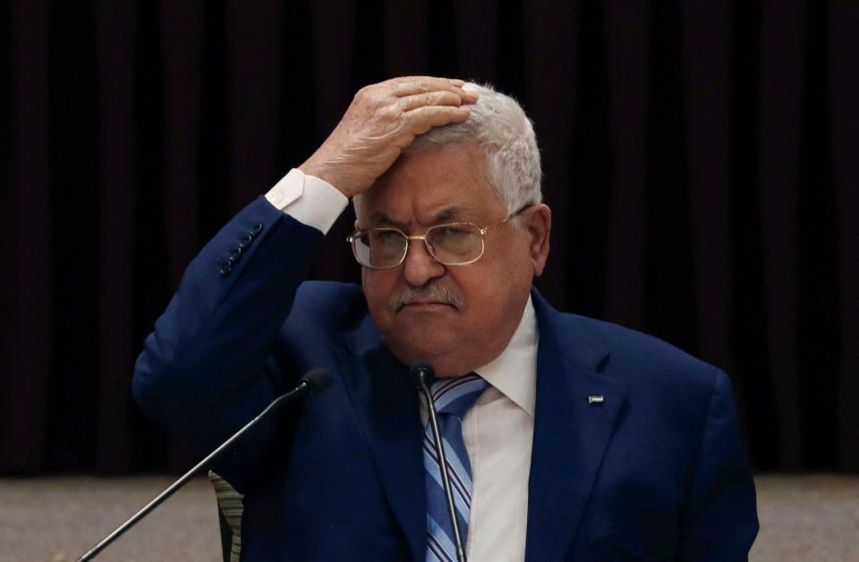 Palestinian President Mahmoud Abbas (POOL/AFP via Getty Images)