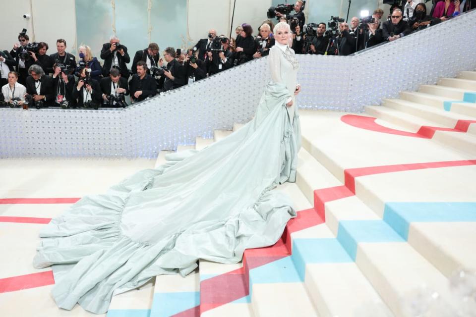 <div class="inline-image__caption"><p>Glenn Close at the 2023 Met Gala: Karl Lagerfeld: A Line of Beauty held at the Metropolitan Museum of Art on May 1, 2023 in New York City.</p></div> <div class="inline-image__credit">Christopher Polk/WWD via Getty Images</div>