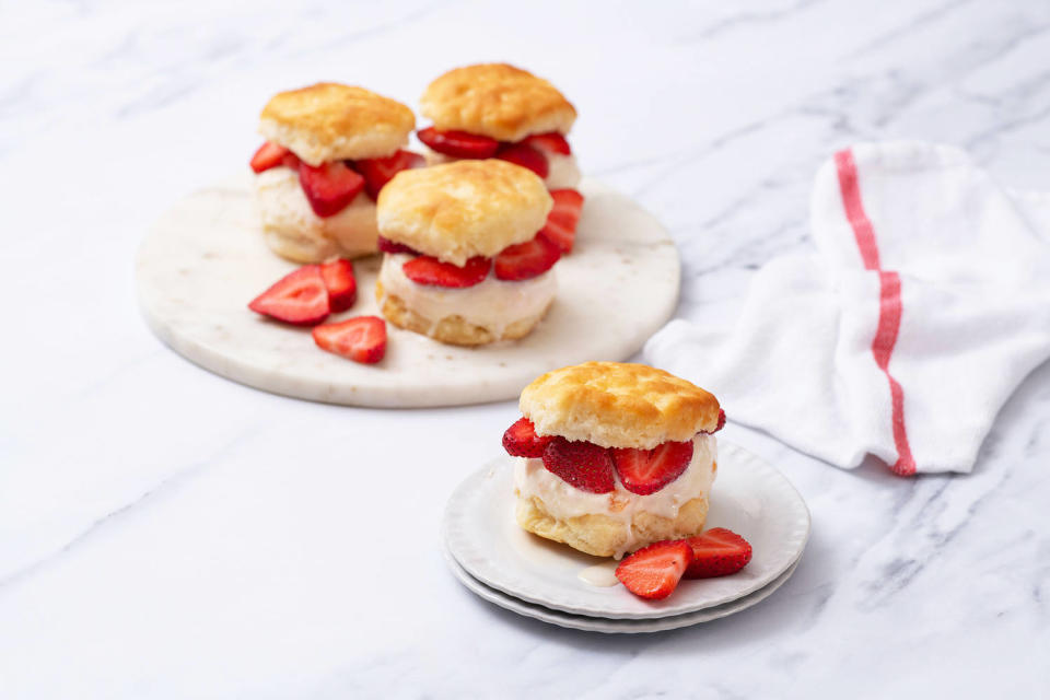 Strawberry Peach Shortcake Ice Cream Sandwich, an entree in Chick-fil-A’s new cookbook. (Chick-fil-A)