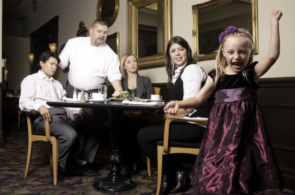 A mum was told to 'control' her child in a fancy restaurant. Photo: Getty Images