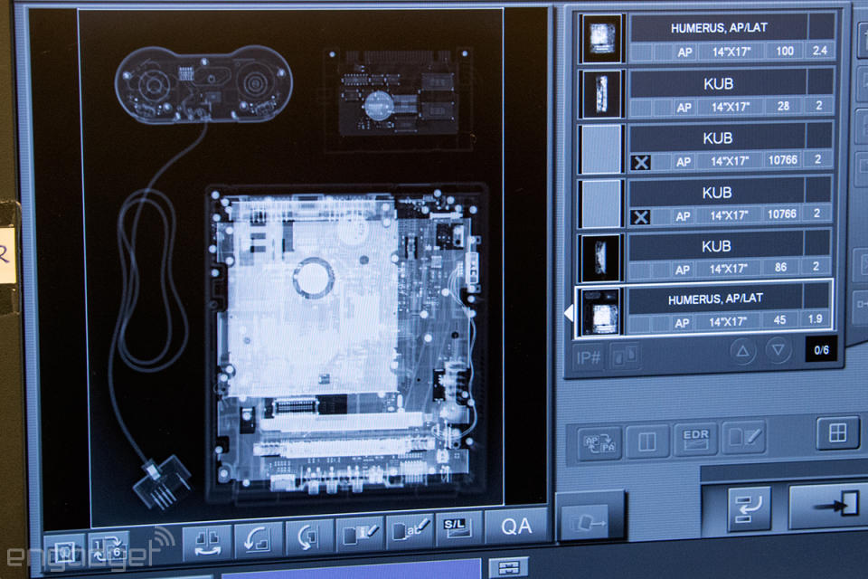 An x-ray of the "Nintendo PlayStation."