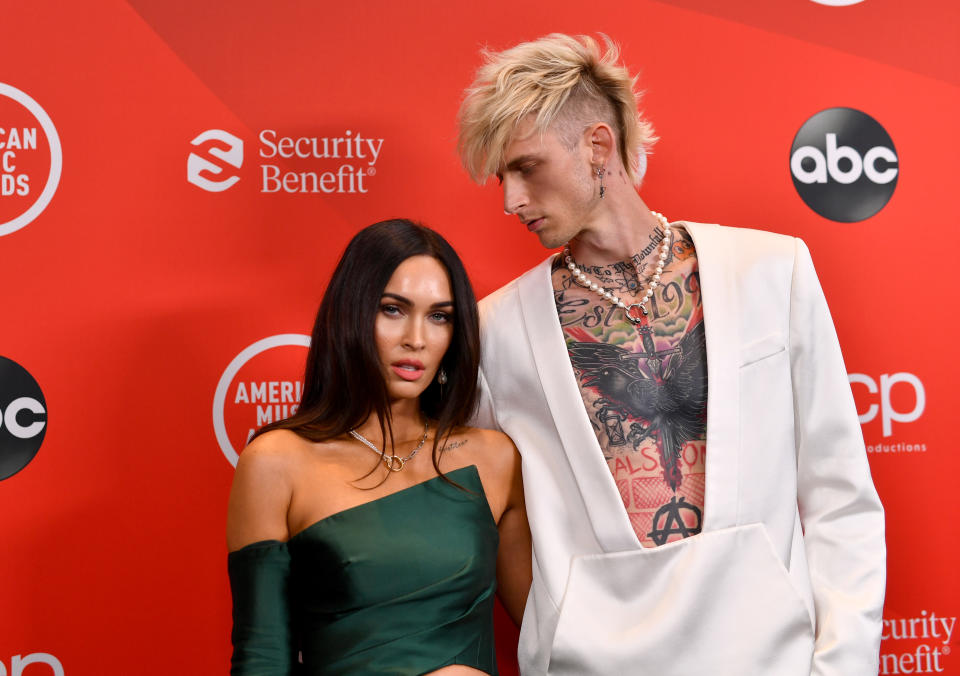 Megan Fox and Machine Gun Kelly rang in his 31st birthday on April 22. (Photo: Emma McIntyre /AMA2020/Getty Images for dcp)