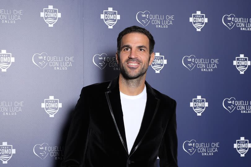 Cesc Fabregas attends the Cesc Fabregas & Como 1907 Charity Gala at Villa Erba on November 16, 2023