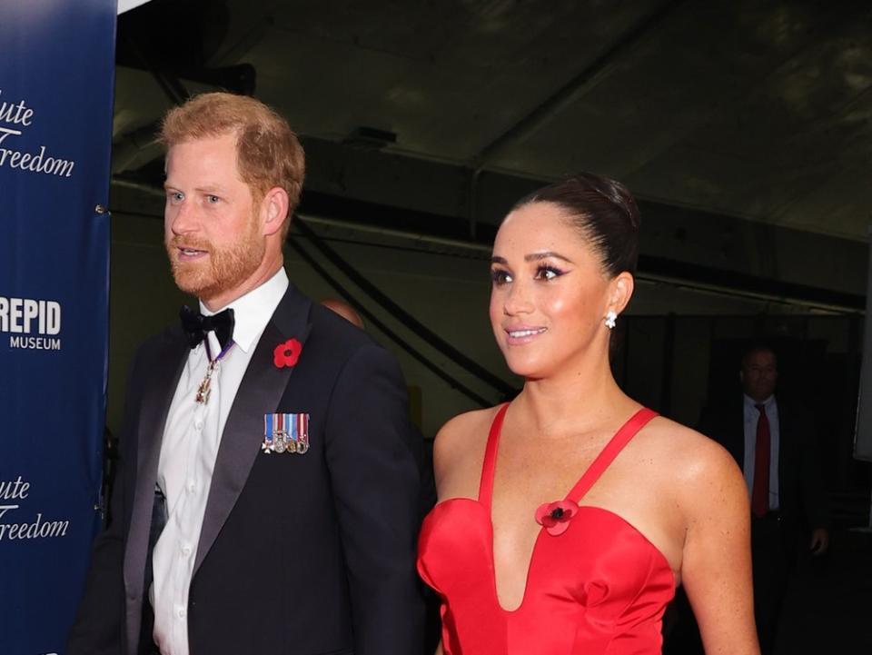 Prinz Harry und Herzogin Meghan auf einer Veranstaltung im November 2021 in New York City. (Bild: Theo Wargo/Getty Images for Intrepid Sea, Air, & Space Museum)