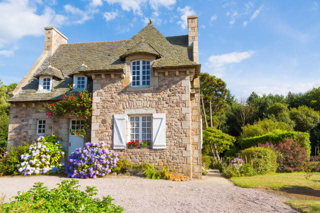 Beautiful house in french brittany typical.