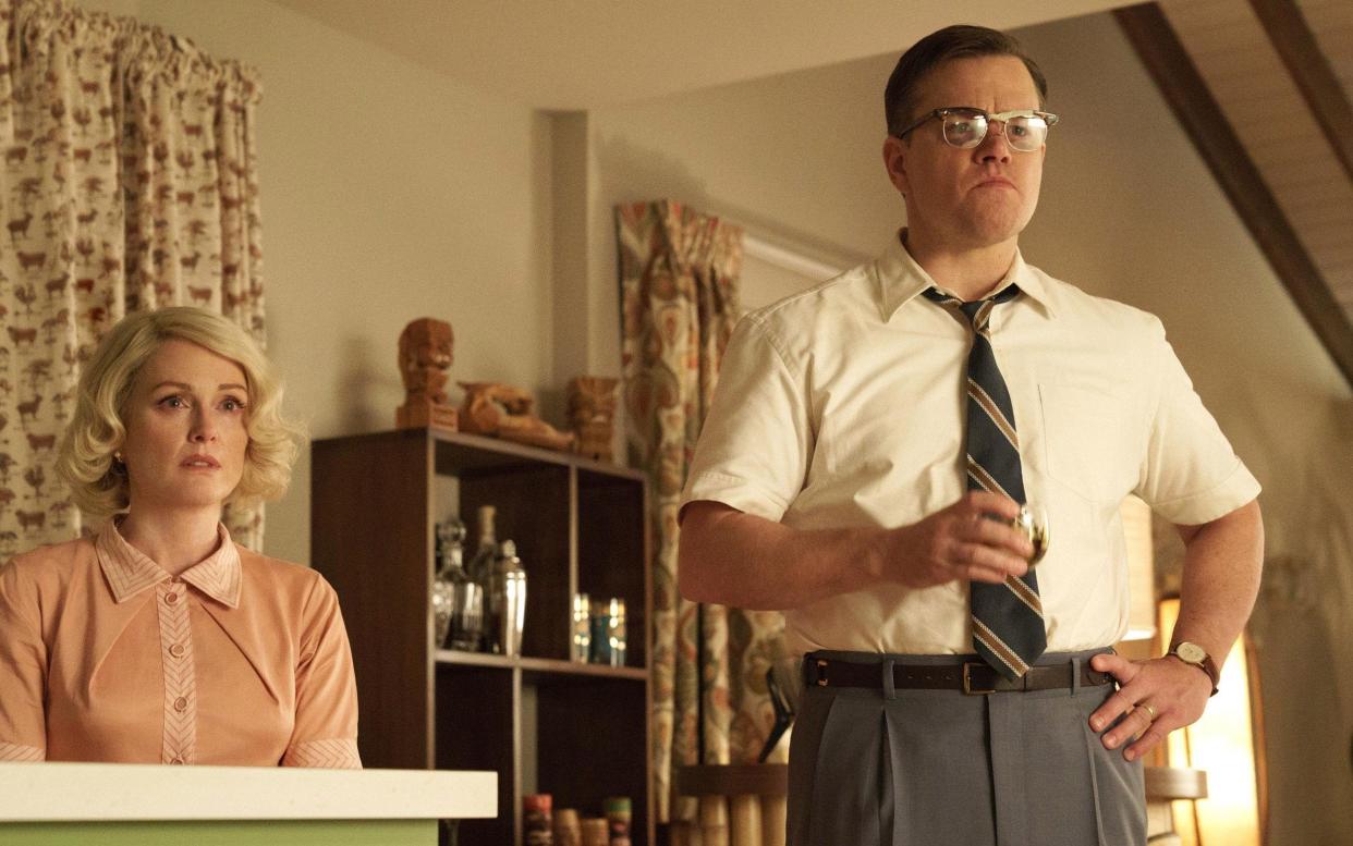 Julianne Moore as Margaret and Matt Damon as Gardner in George Clooney's Suburbicon - Scope Features