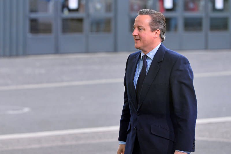 On a visit to Kyiv on Friday, former British Prime Minister David Cameron told reporters Britain would supply Ukraine with $3.75 billion ( £3 billion) annually as long as necessary. File Photo by David Silpa/UPI
