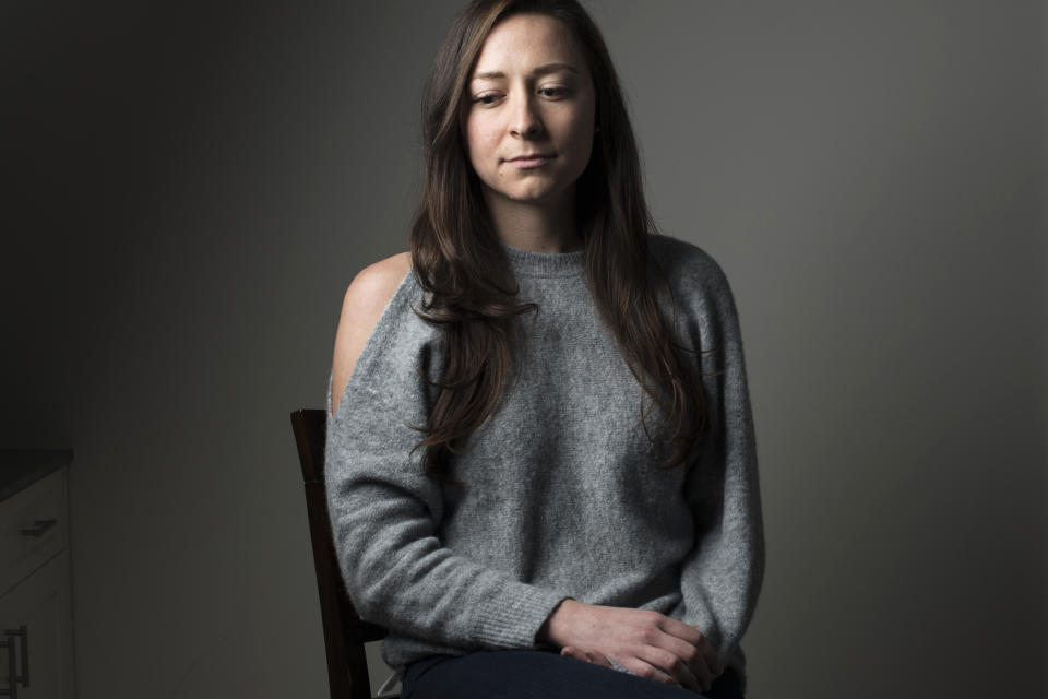 Kukors poses for a portrait in New York City on Feb. 11, 2018,&nbsp;four days after publicly accusing Hutchison of&nbsp;sexual abuse.&nbsp; (Photo: The Washington Post via Getty Images)