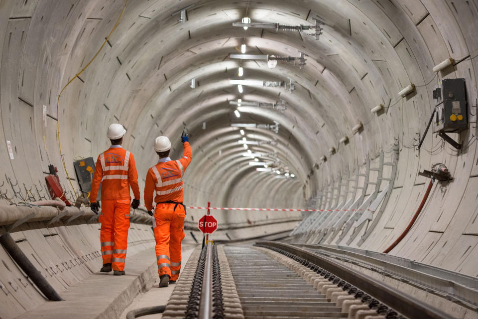 The Crossrail project for a new Elizabeth Line is behind schedule. Photo: Dominic Lipinski/PA Wire/PA Images