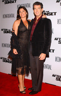 Keely Shaye Smith and Pierce Brosnan at the Hollywood premiere of New Line Cinema's After the Sunset