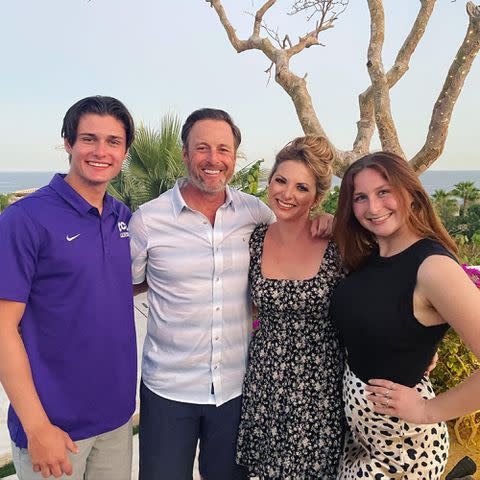 <p>Chris Harrison Instagram</p> Joshua Harrison, Chris Harrison, Lauren Zima and Taylor Harrison on spring break in March 2023.