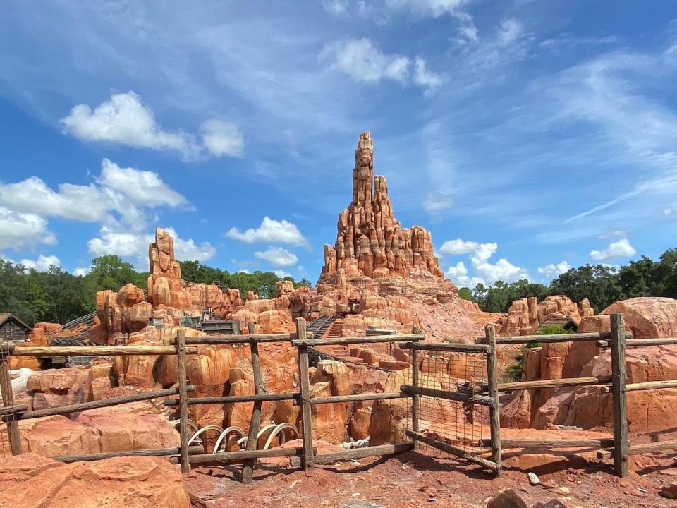 Big Thunder Mountain Railroad at Disney's Magic Kingdom in August 2021.