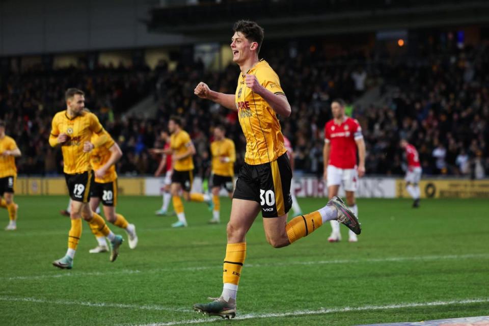 TALENT: Seb Palmer-Houlden was a hit on loan at Newport County <i>(Image: Huw Evans Agency)</i>